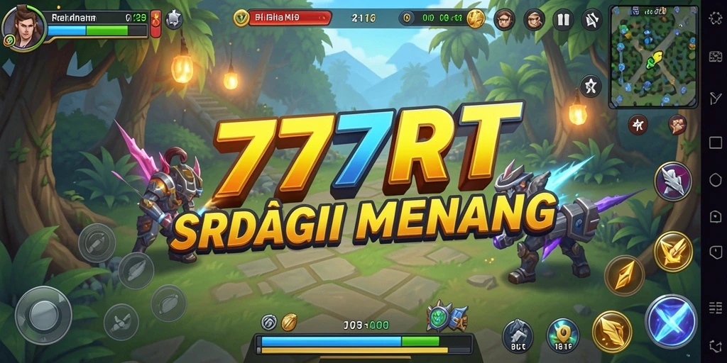Screenshot gameplay 777RT menampilkan pertempuran strategi yang mendebarkan.