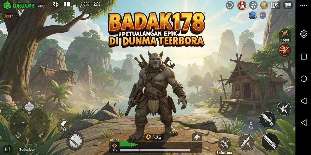 Screenshot menampilkan petualangan seru di dunia terbuka BADAK178.