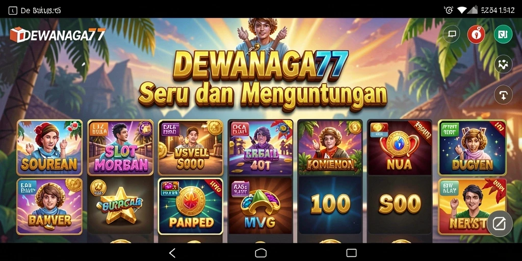 Tampilan gameplay menarik DEWANAGA77 dengan slot beragam tema.