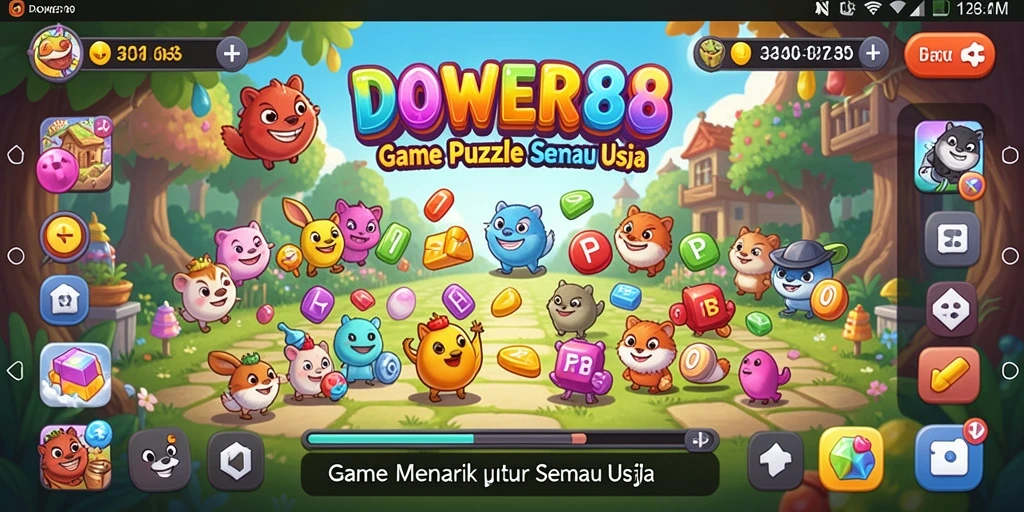 Screenshot utama DOWER88 menampilkan gameplay seru dan menantang.
