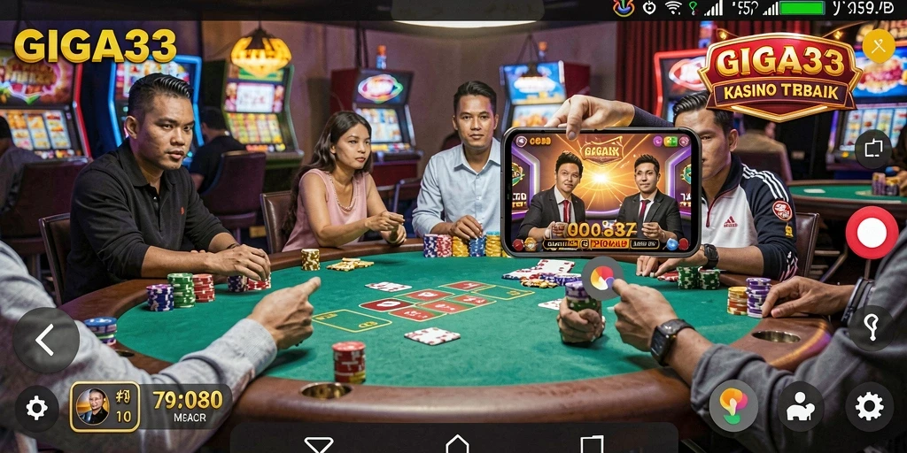 Screenshot GIGA33 menunjukkan gameplay Kasino yang menegangkan dan mendebarkan.