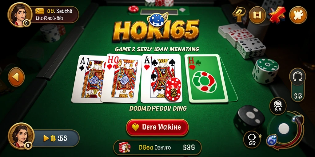 Gameplay HOKI65 yang seru dengan tampilan visual menarik.