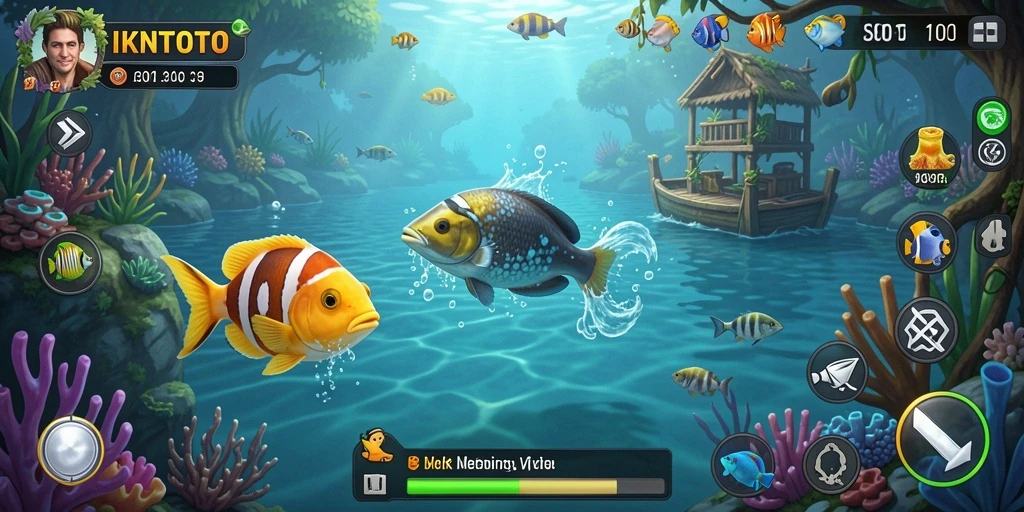 Tangkapan ikan yang mengesankan dan grafik memukau dalam gameplay IKNTOTO.