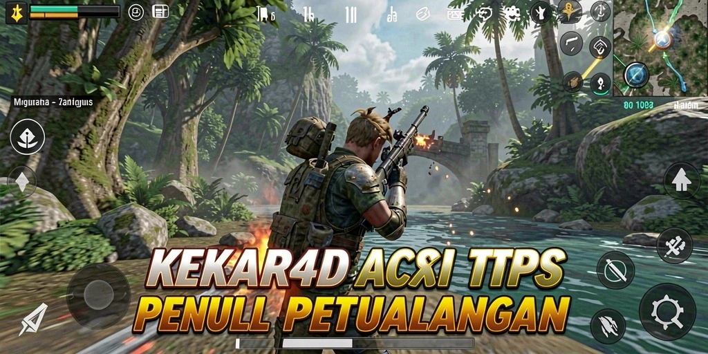 Screenshot gameplay KEKAR4D menampilkan aksi seru dalam mode TPS.