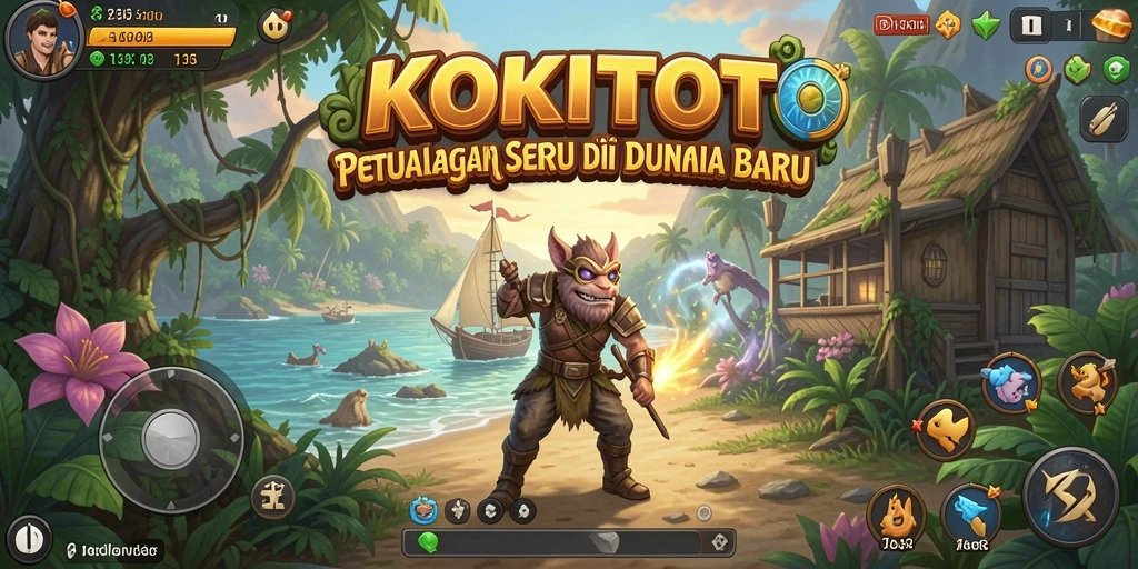 Gameplay KOKITOTO yang menarik dengan petualangan seru dan grafis menakjubkan.