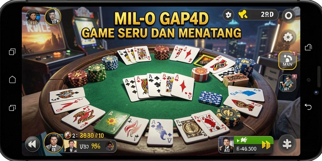 Gameplay menarik MILO4D dengan suasana Gaple yang seru.