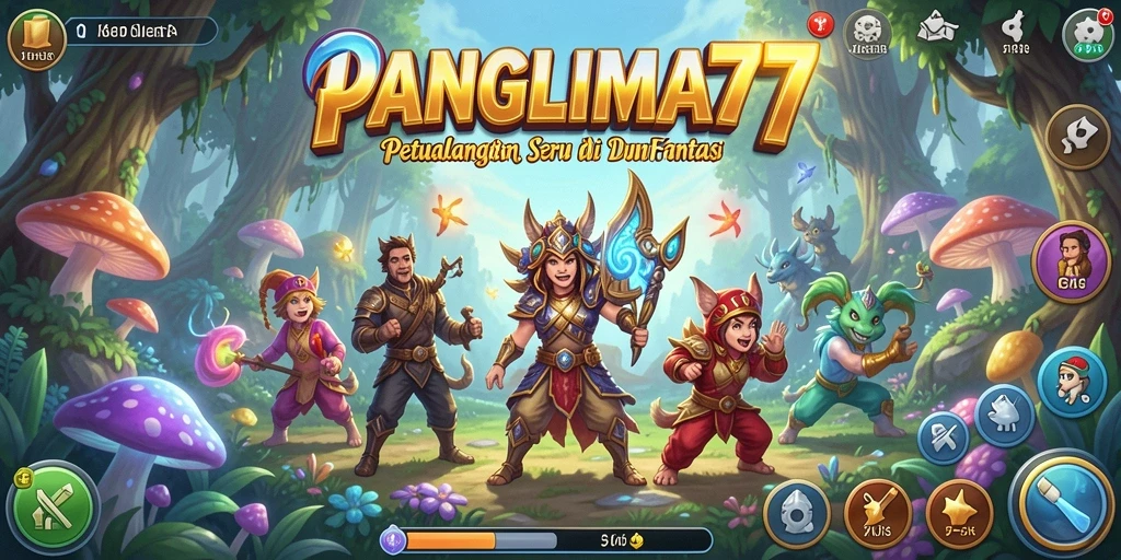 Gameplay seru dari PANGLIMA77 di dunia petualangan yang luas.