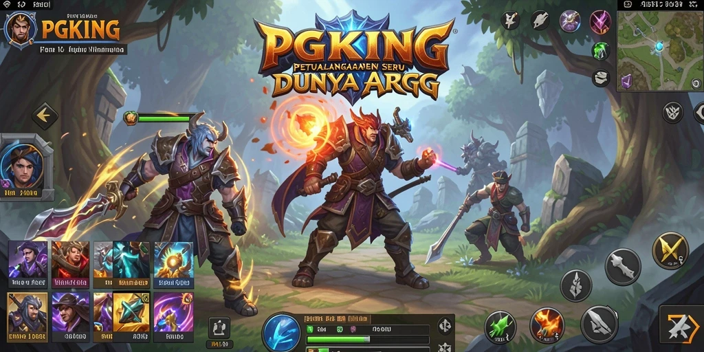 Gameplay menegangkan di dunia fantasi PGKING yang penuh petualangan.