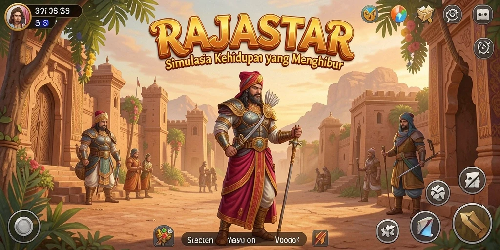 Tampilan gameplay RAJASTAR yang menarik dan interaktif.