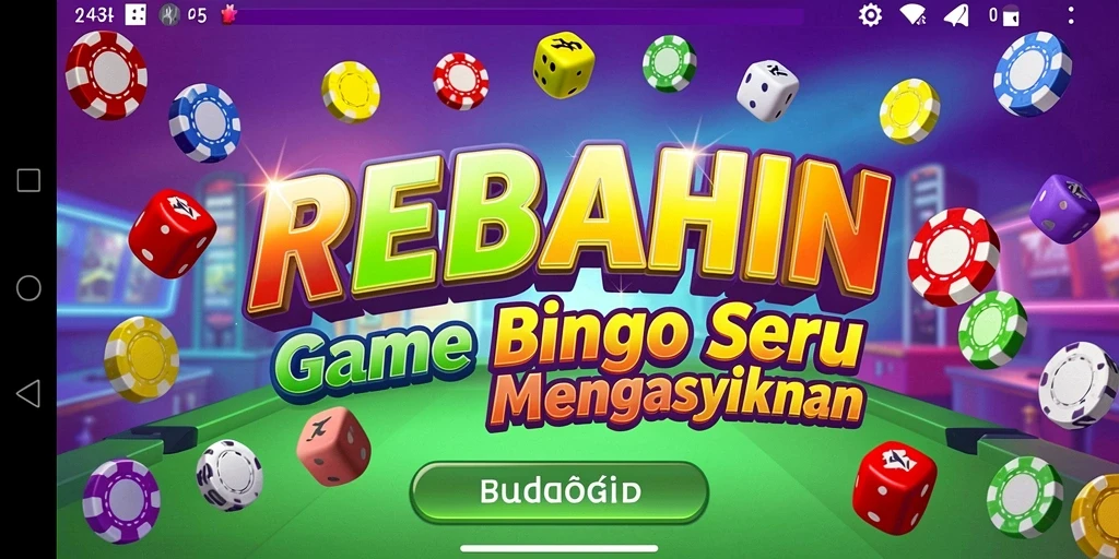 Tampilan gameplay Bingo yang seru di REBAHIN dengan suasana kompetitif.