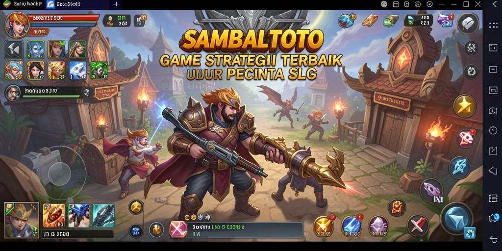 Tampilan gameplay SLG yang intens dan strategi mendalam.