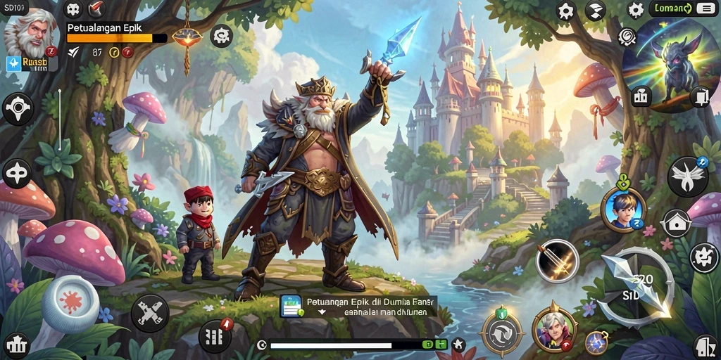 Screenshot gameplay SD107 menampilkan aksi seru dan grafis yang mengagumkan.