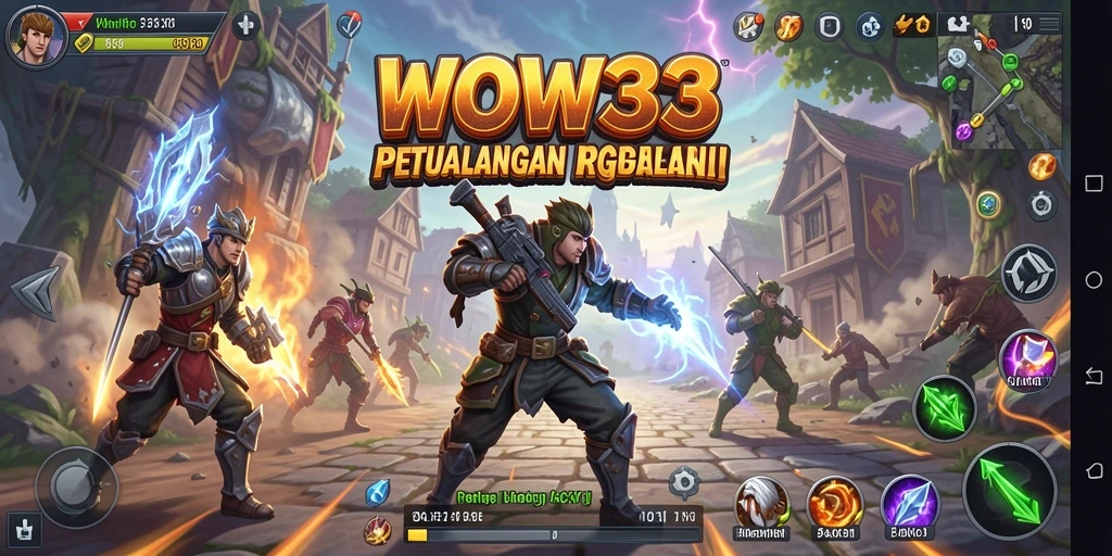 Gameplay action RPG yang mendebarkan di WOW33, penuh dengan petualangan.