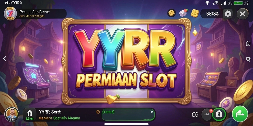 Screenshot YYRR menampilkan gameplay Slot yang mengasyikkan dan penuh warna.